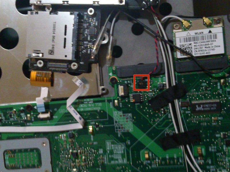 unscrewing, so it would not fall. Remove the cable from the CMOS battery.