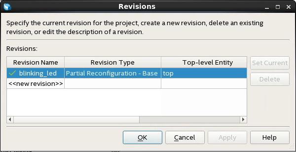 From the base revision, you create additional revisions. These revisions contain the different implementations for the PR regions.