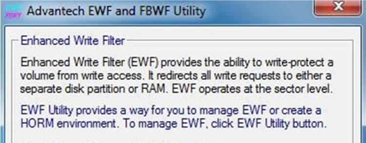 3.3 File-Based Write Filter (FBWF) File-Based Write Filter