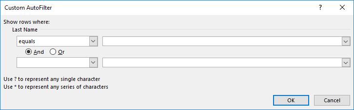 3.2.2 Using Custom Filters When you filter by choosing from the AutoFilter drop-down list, you hide everything except your single choice.