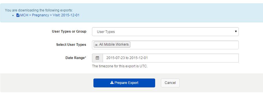 Name: The name you titled the export Edit: Edit your export to change the data included in that export Export: Download the export Bulk Export: