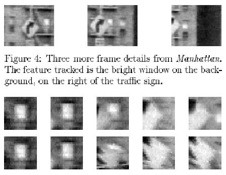 Example translation affine Problem: Affine model tries to deform sign to shape of window, tries to track this shape