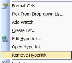 Selecting and Formatting a Hyperlink cell So if you click on a cell with a hyperlink to take you to the linked location, then how do you select the hyperlink cell to format it?