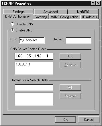 This automatically relays DNS requests to the DNS server(s) provided by your ISP.