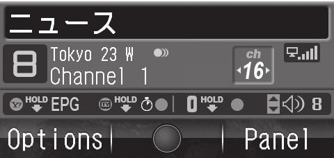 Panel Description 1 2 3 4 5 7 Data Broadcast (Japanese) In portrait position, Data Broadcast text appears below TV image.