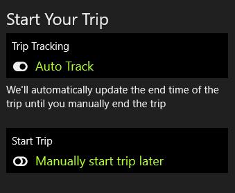 Once you fill in the Trip Setup information many