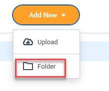 Creating New Folders 8. Click Add New 9. Click Folder Sharing Content in the Drive 10. Right-click on a file or folder 11.
