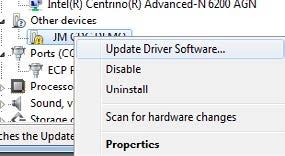 In the device manager, look for the COM number assigned to Virtual Com Port.