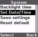 Setting the Date & Time Set the current date and time. 1.