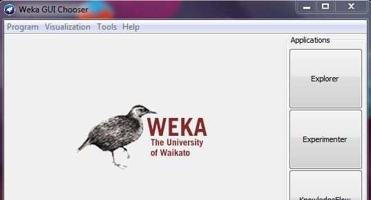 WEKA WEKA: Waikato Environment for Knowledge Analysis It is a free tool for