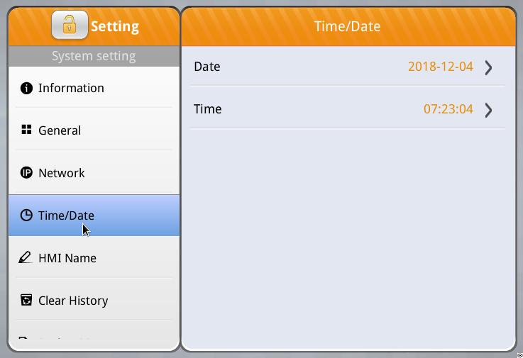Time/Date Adjust