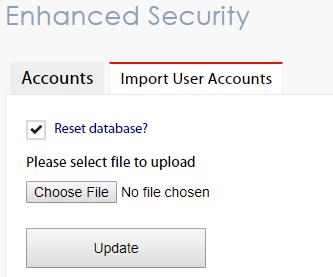 [Import User Accounts] - User accounts can be