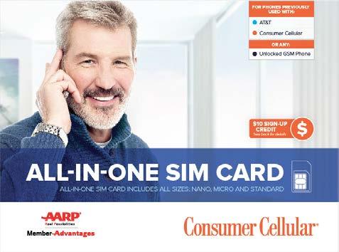 All-In-One SIM Cards MSRP $9.99 For customers who wish to use their existing phone with our #1 rated cell phone service, we offer the Consumer Cellular All-In-One SIM card.