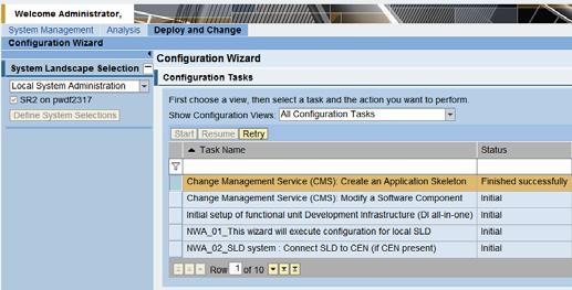 4.2.2 Configuration Wizard in NWDI Server 1. Open the SAP NetWeaver Administrator. Go to Deploy and Change.