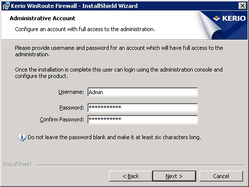 Chapter 2 Headquarters configuration Figure 2.3 Initial configuration wizard setting password for administration 2.