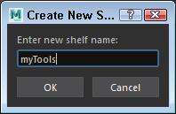 Autodesk Maya 2019 Basics Guide Using the Shelf Menu At the left end of the Shelf are two menu icons. The top one looks like a mini-tab and you can use it to select a Shelf tab from a menu.