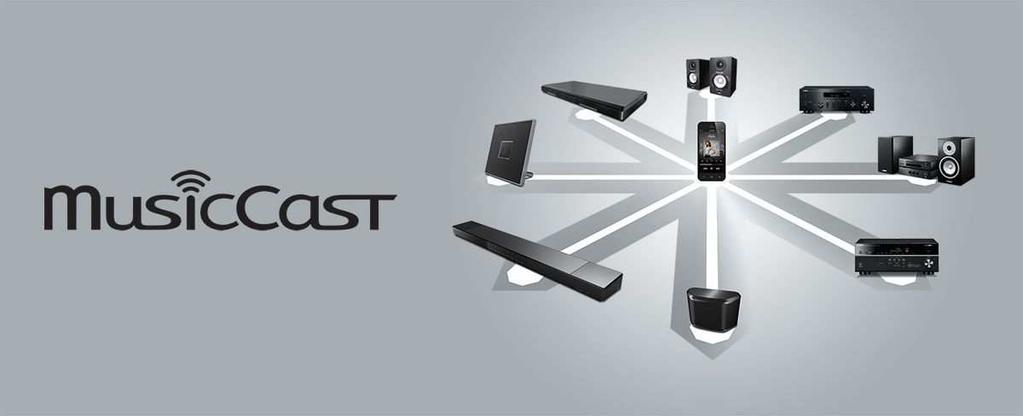 Enjoy All Your Music Sources MusicCast employs a high performance wireless network to deliver music and audio enjoyment.