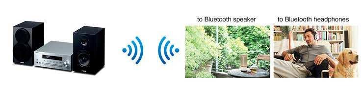 via wireless Bluetooth or AirPlay connection.