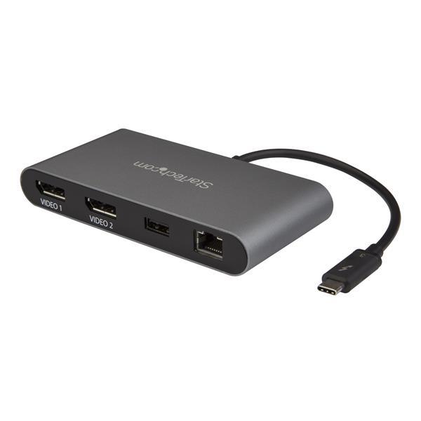 Mini Thunderbolt 3 Dock for Laptops - Mac and Windows - Dual DisplayPort - 4K 60Hz Product ID: TB3DKM2DP This Thunderbolt 3 docking station packs big performance into a cost-effective, compact mini