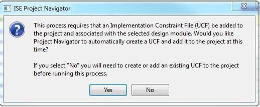 2. Constraint: Now it starts with creating a floor plan by setting the UCF file. To do this take a look at the User Constraints drop down option in the bottom left pane.
