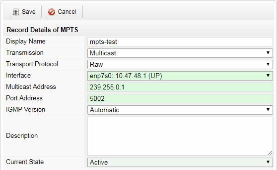 testing. The address is multicast: udp://@239.255.0.