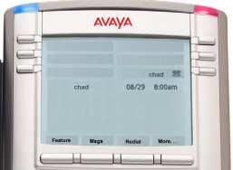 Welcome Avaya 1140E IP Deskphone display Your IP Deskphone has three display areas: The upper display area provides the status of the line key and the programmable keys.