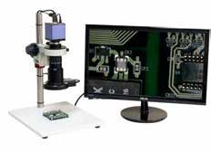 includes course and fine adjustment knobs On screen Magnification: 7x - 40x at a 6" working distance 26700-118 Macro Vue Eidos Video Inspection System with Gliding Boom Stand Microscope & Video