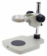 12") Smooth movement of a ball bearing slide allows easy positioning of microscope over object being viewed