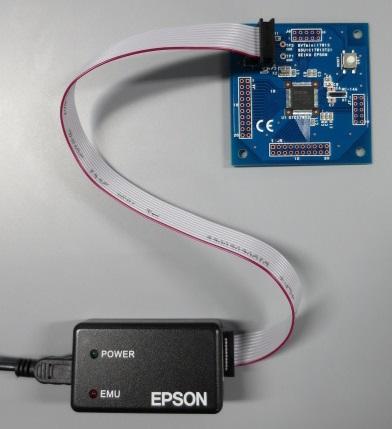 For the other evaluation boards connection, please refer to [EPSON HP] > [Semiconductors] > [Microcontroller]