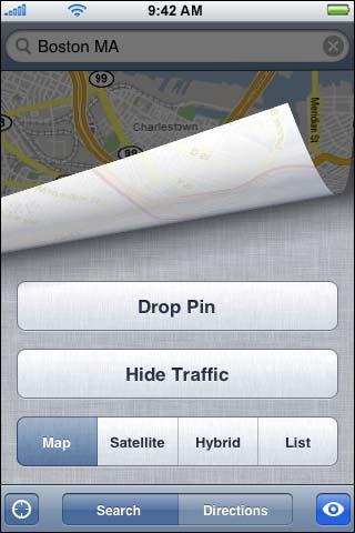 Use the dropped pin m Tap, then tap Drop Pin.