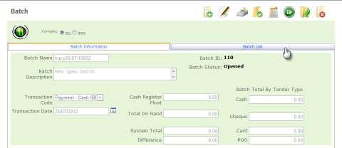 Viewing your Batch List 1. Navigate to the Batch Page.
