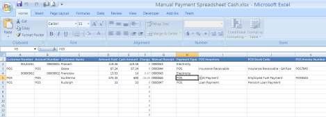 Entering Manual Payments in File 1. Enter Manual Payments Information on the selected Manual Payments spreadsheet file provided in the downloads page. a.