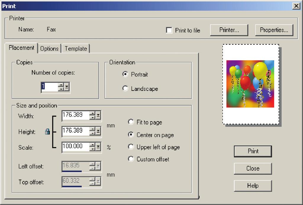Printing From the File menu select Print. Before you click Print, look carefully at the preview on the right of the window.