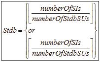 extra SI. The variable names are self-explanatory, where stdb stands for standby.
