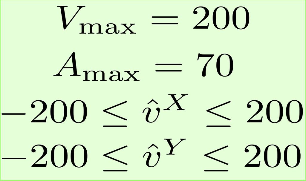 c y2 can be processed similarly: (v y + 3v y )/4 (v x + v x )/2 + d(p, p )A max / 2, (v y + 3v y )/4 (v x + v x )/2 d(p, p )A max / 2. (17) V.