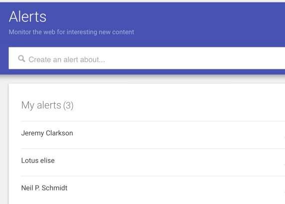 Google Alerts "Alerts" is a web change detection and