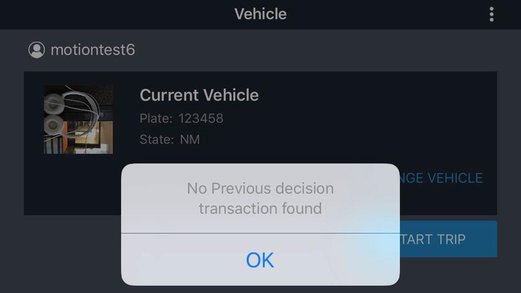 Last Decision screen example: FOLLOW IN-CAB TRANSPONDER Last Decision screen example: PULL IN ENTER WEIGH STATION Last Decision Screen No Previous Decision: If you are a new user and