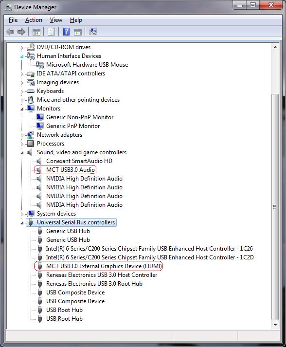 VERIFYING DEVICE DRIVER INSTALLATION (WINDOWS 7) The following procedure allows you to verify the device driver installation. Please right click Computer Properties Device Manager. Plug-in the USB 3.
