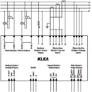 Dimensions (mm) Wiring Diagrams 3 Phase Connection With Neutral (3P4W)