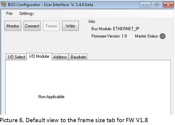 In pictures 5 and 6 presented the default configuration for FW V1.8 and in table 4 addressing.