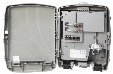 One Box Solution Outdoor ONT - Provides outdoor access point for testing - Requires ONT