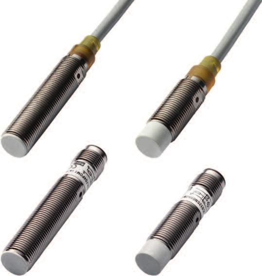 ICB: a complete range for any application Family Diameter Operating distance Switching frequency Type Output Connection ICB12 M12 2 to 8 mm up to