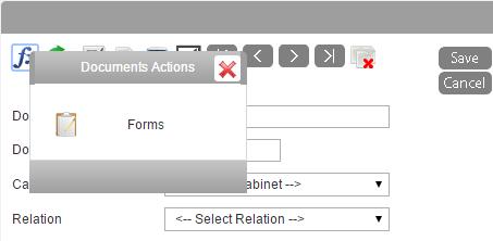Click Browse and upload the form from your workstation. 5. Click Save. Using a Form 1. Menu >Filing > Single Document 2. First, select the Document Type that you uploaded the Form to. 3.
