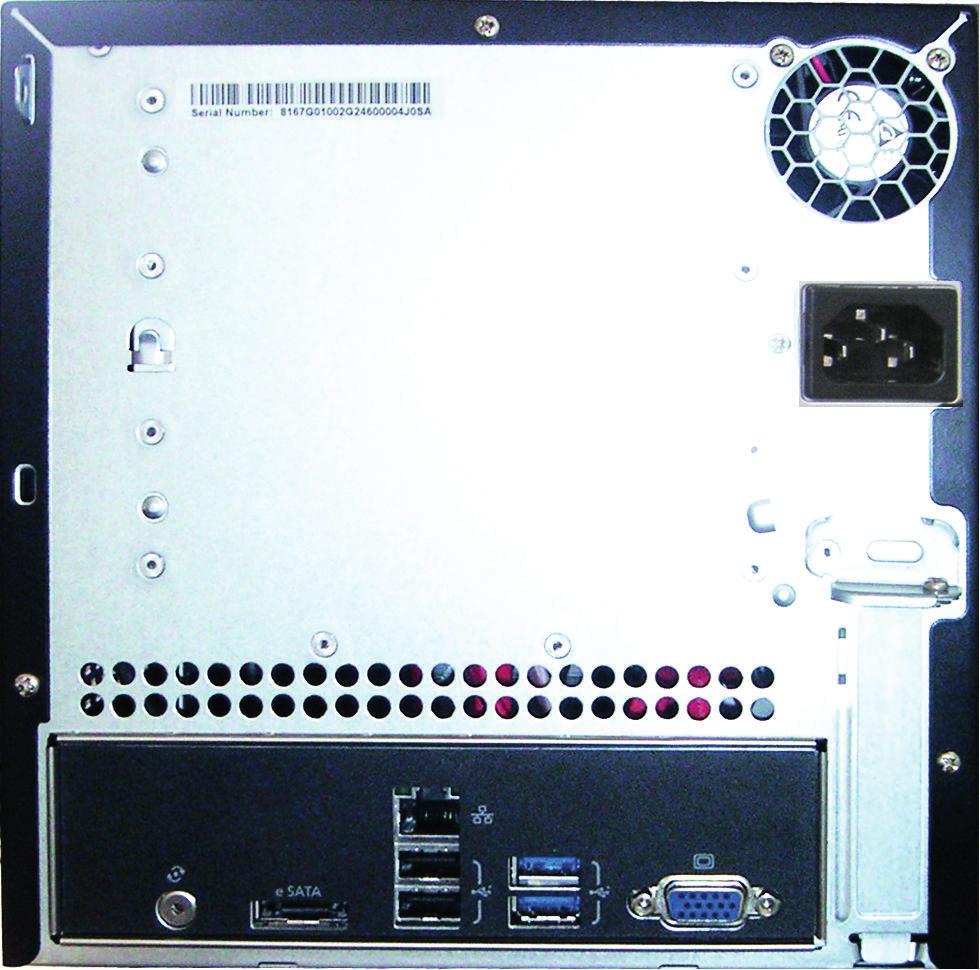 12 en System overview DIVAR IP 2000 Rear view: 1 2 3 4 5 6 1 1x esata for data export Note: Do not connect hard disk drives for recording. 4 2x USB 3.