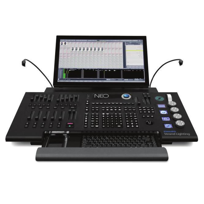 shown with optional monitor The introduction of the NEO lighting control console marks a new chapter in the evolution of control.
