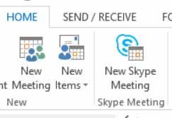 To set Skype for Business meeting space