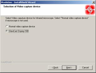 Fig. 3.2 Welcome dialog box 5. Selection of Video capture device dialog box is displayed. Select proper device according to your system and then click the [Next] button.