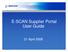 E-SCAN Supplier Portal User Guide. 21 April 2006