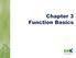 Chapter 3 Function Basics