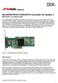 ServeRAID M1015 SAS/SATA Controller for System x IBM System x at-a-glance guide